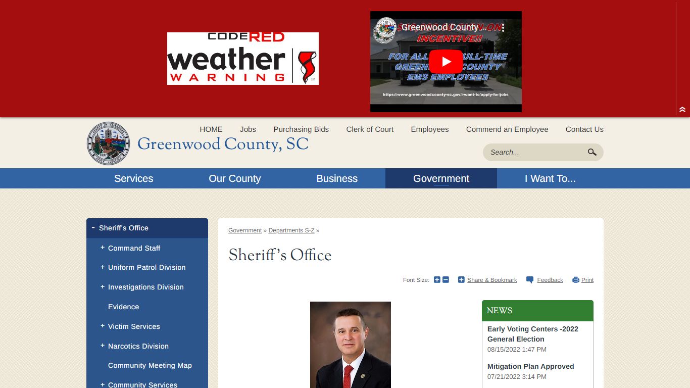 Sheriff's Office | Greenwood County, SC